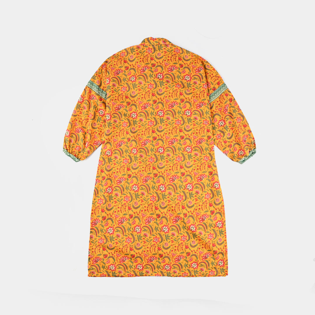 Teen Girls Cotton 2-Piece Suit - Mustard