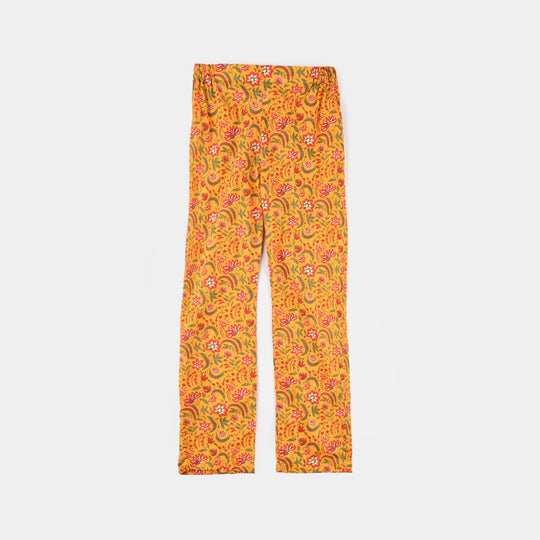 Teen Girls Cotton 2-Piece Suit - Mustard
