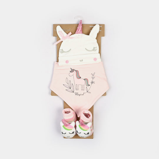 Baby Socks & Bib Set | 6M+