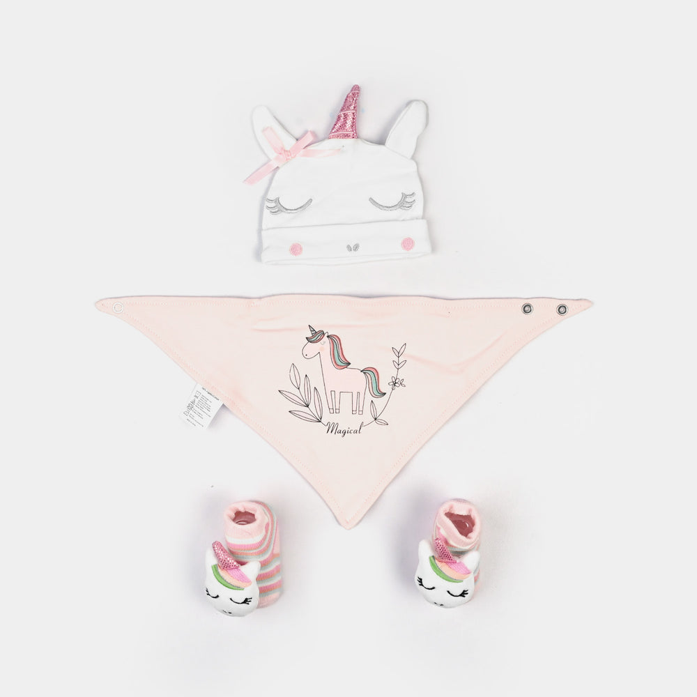 Baby Socks & Bib Set | 6M+