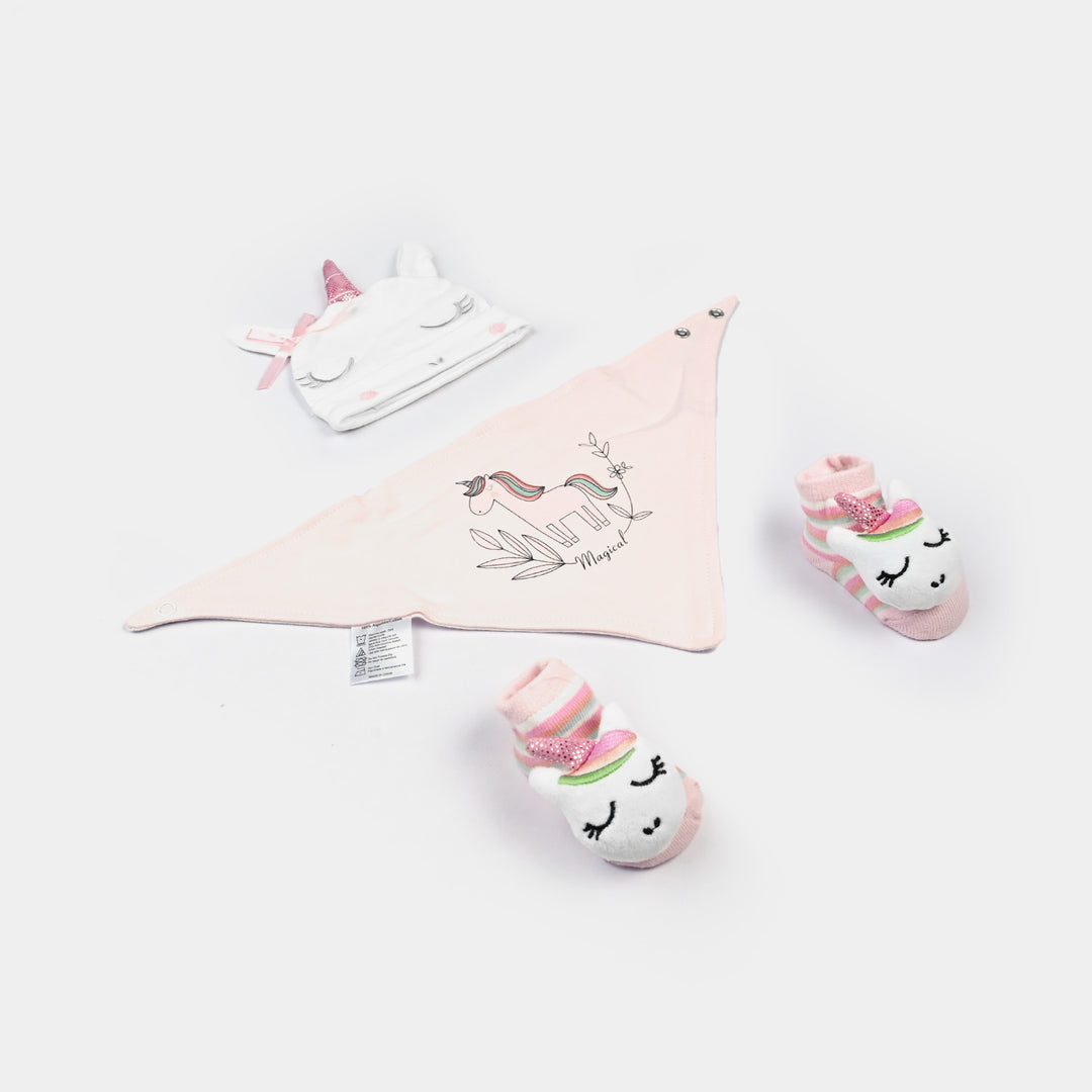 Baby Socks & Bib Set | 6M+