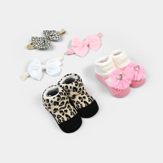 Baby Girl Socks & Headband Pack of 2