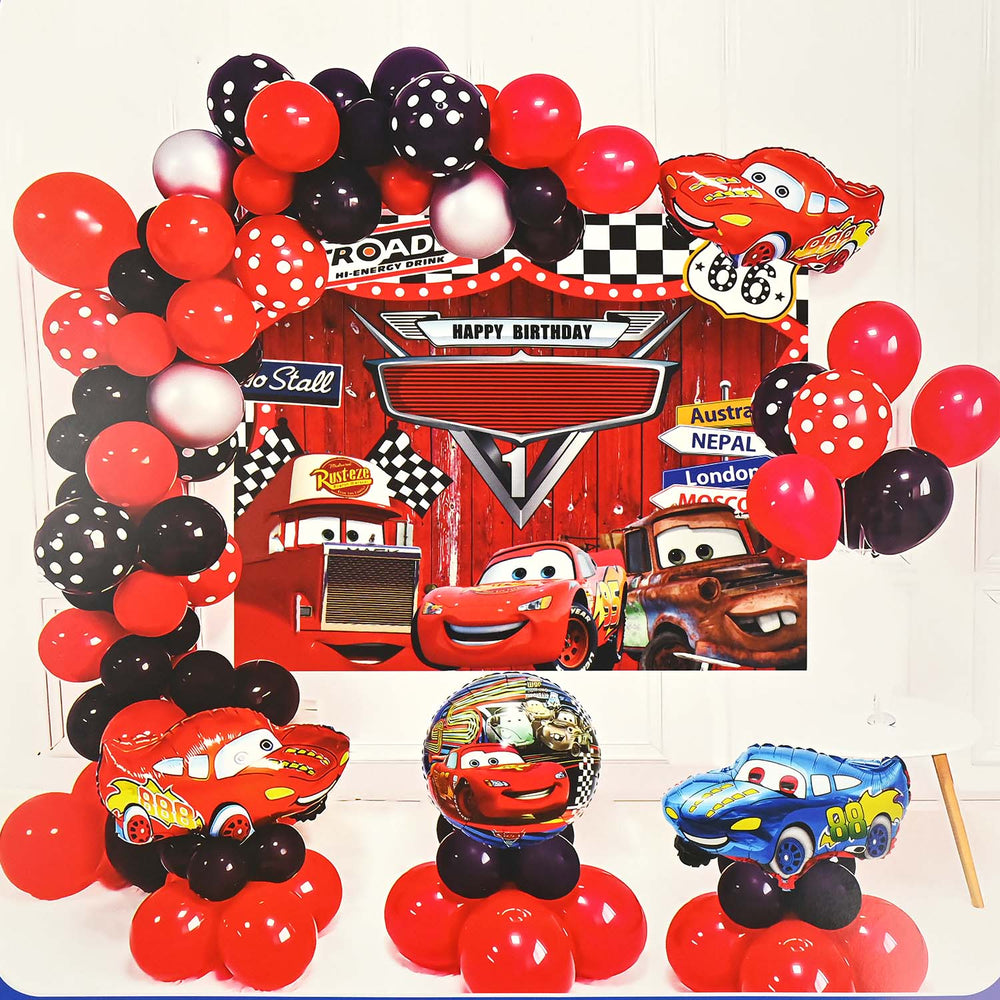Character Theme Balloons HBD Party Decorations