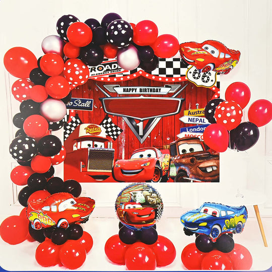 Character Theme Balloons HBD Party Decorations