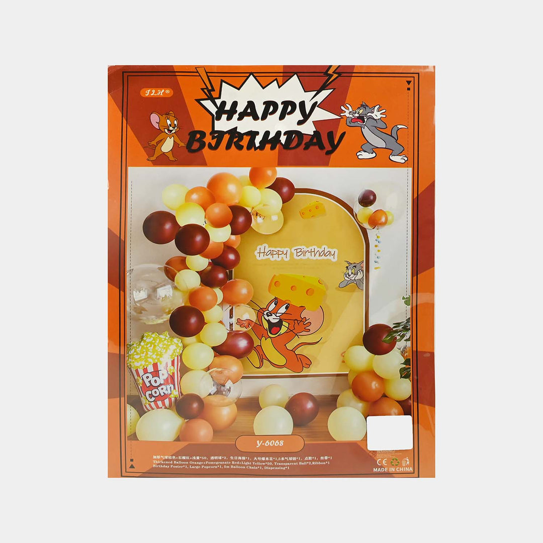 Character Theme Balloons HBD Party Decorations