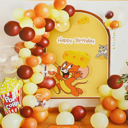 Character Theme Balloons HBD Party Decorations