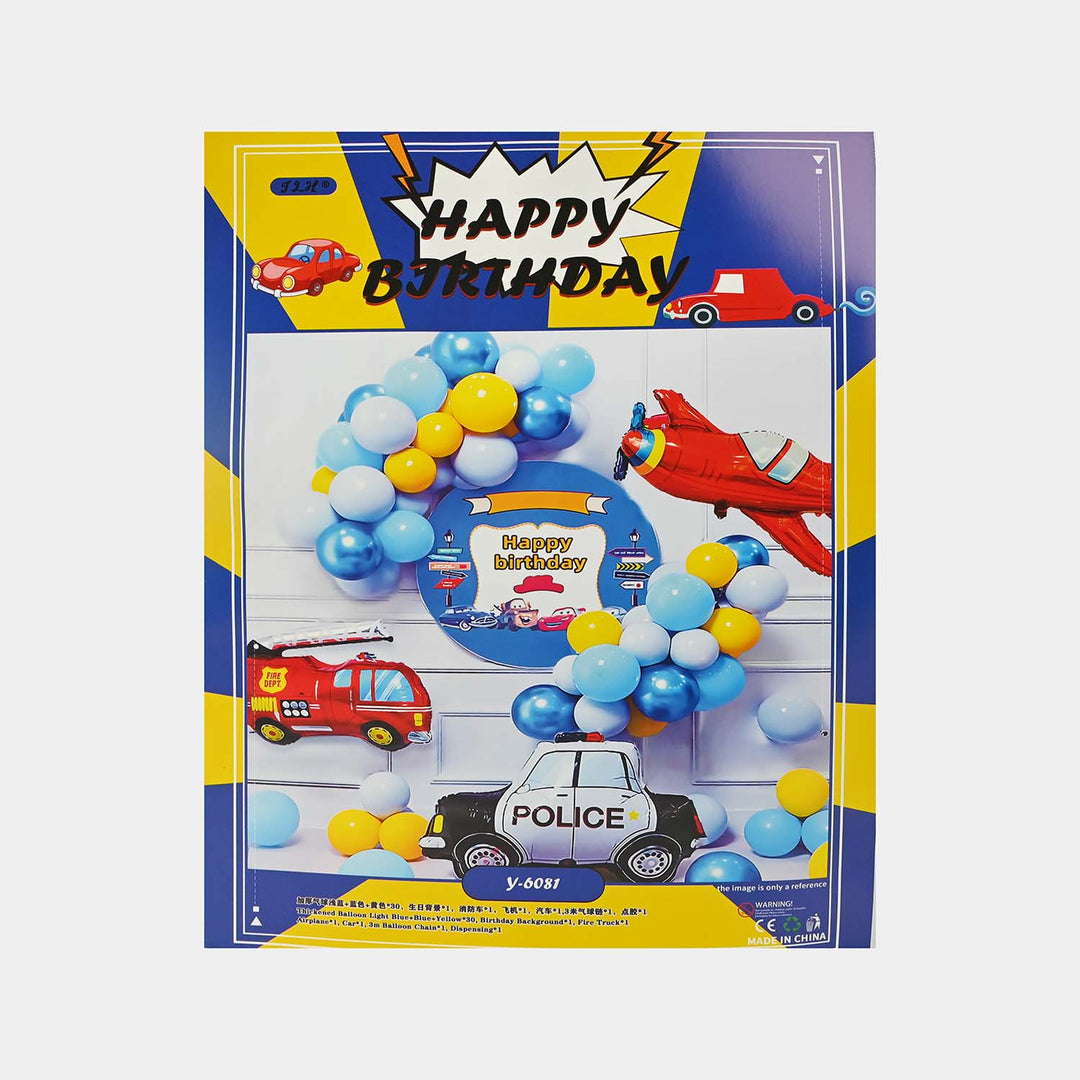 Character Theme Balloons HBD Party Decorations