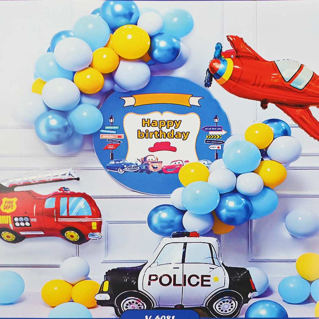 Character Theme Balloons HBD Party Decorations