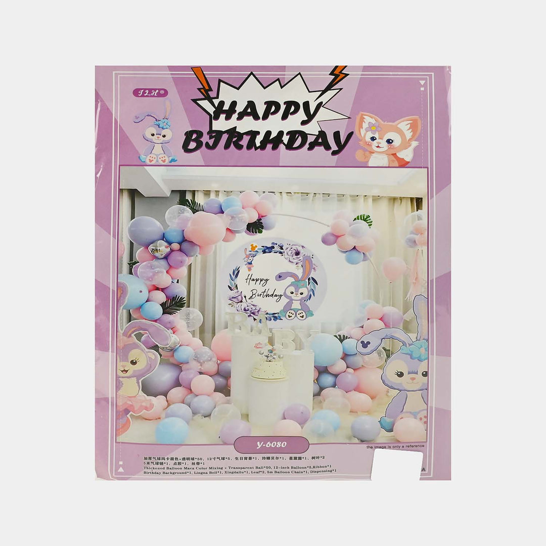 Character Theme Balloons HBD Party Decorations