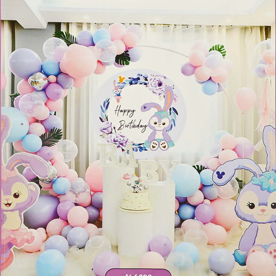 Character Theme Balloons HBD Party Decorations