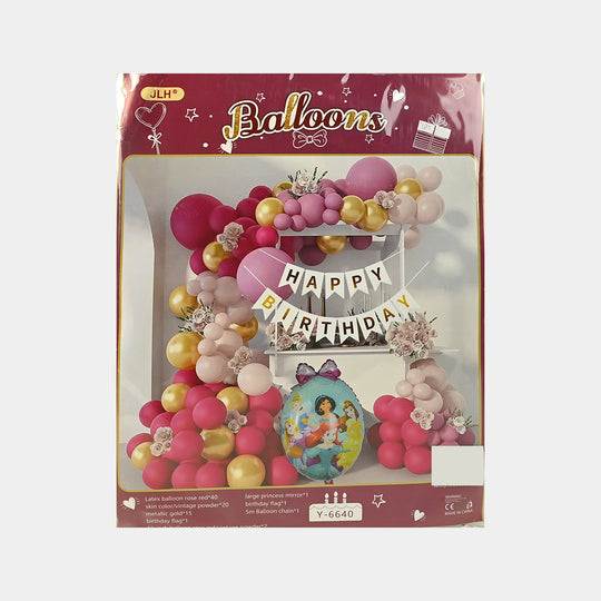 Character Theme Balloons HBD Party Decorations