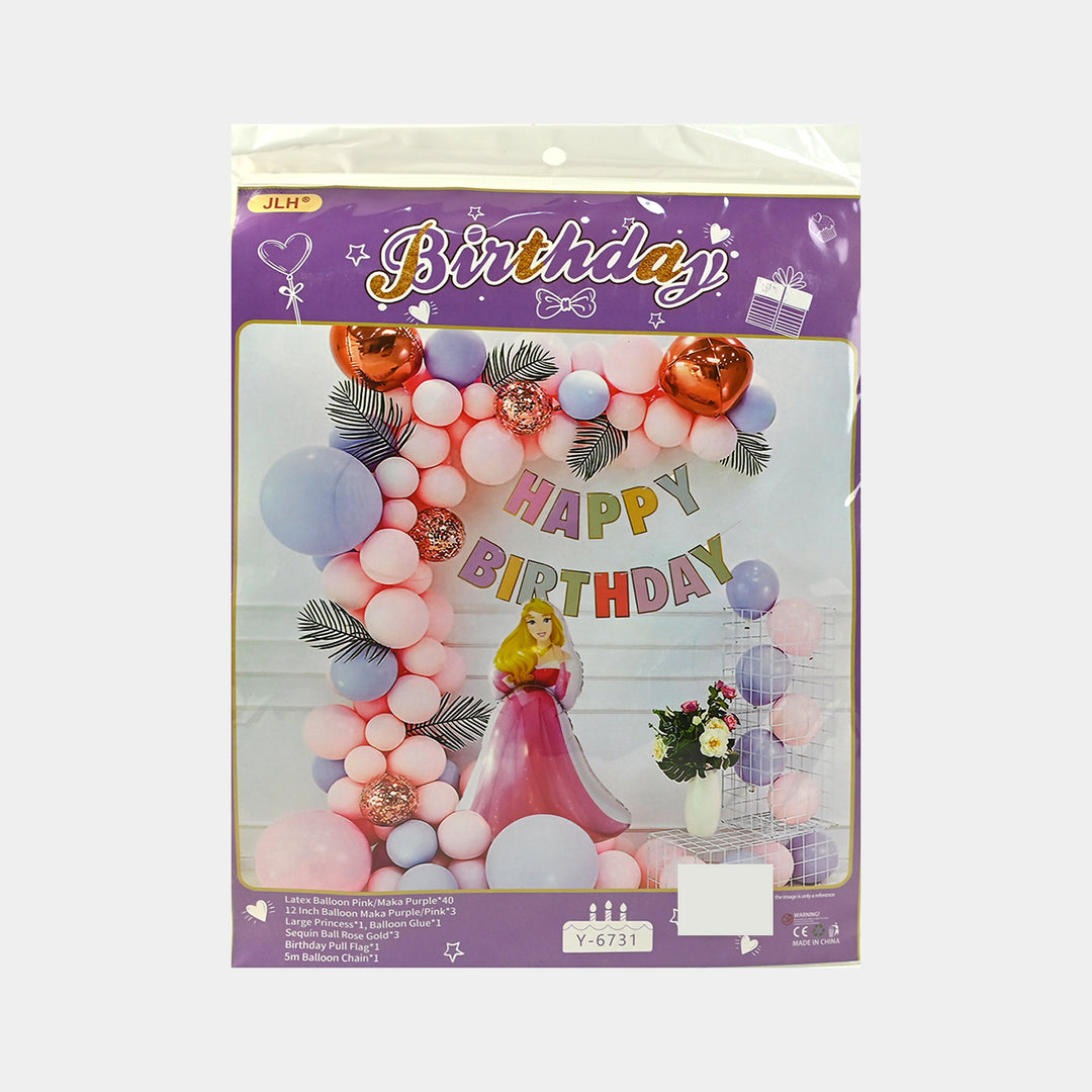 Character Theme Balloons HBD Party Decorations