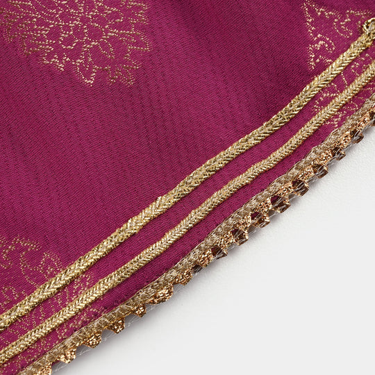 Infant Girls Jacquard 2 Piece Set (Titli) - Magenta