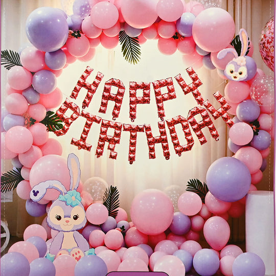 Character Theme Balloons HBD Party Decorations