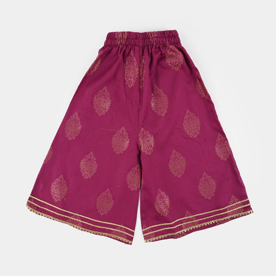 Infant Girls Jacquard 2 Piece Set (Titli) - Magenta