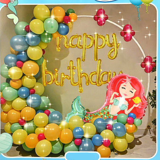 Character Theme Balloons HBD Party Decorations