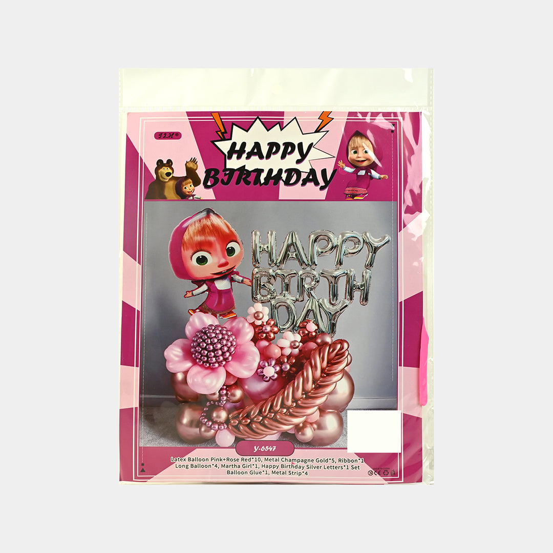Character Theme Balloons HBD Party Decorations