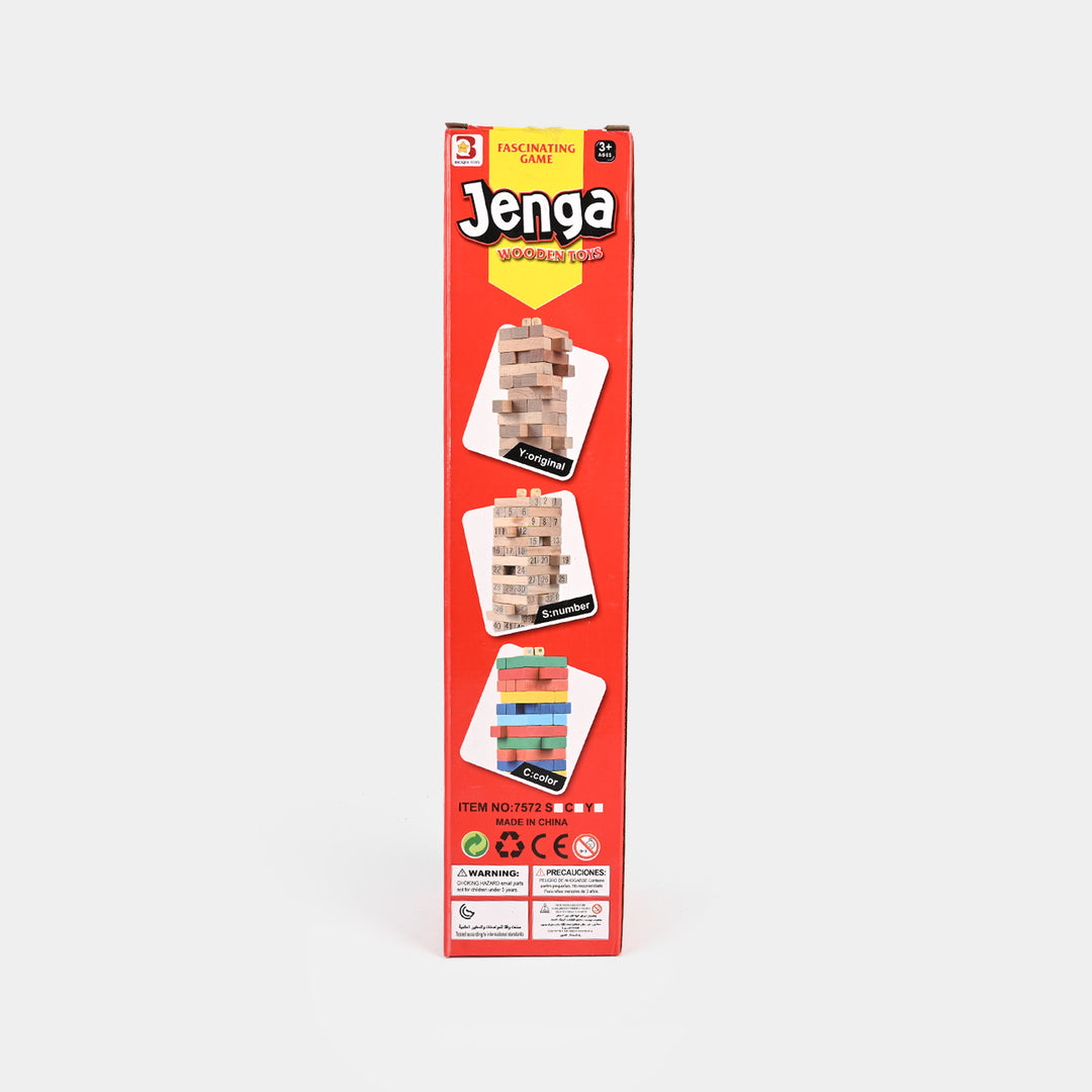 Jenga Game Wooden Blocks, Stacking Tower Game | 72PCS