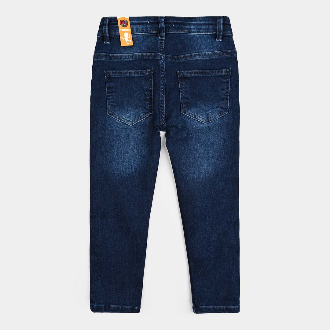 Boys Denim Stretch Pant Basic - Dark Blue