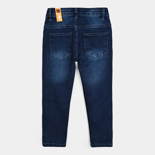 Boys Denim Stretch Pant Basic - Dark Blue