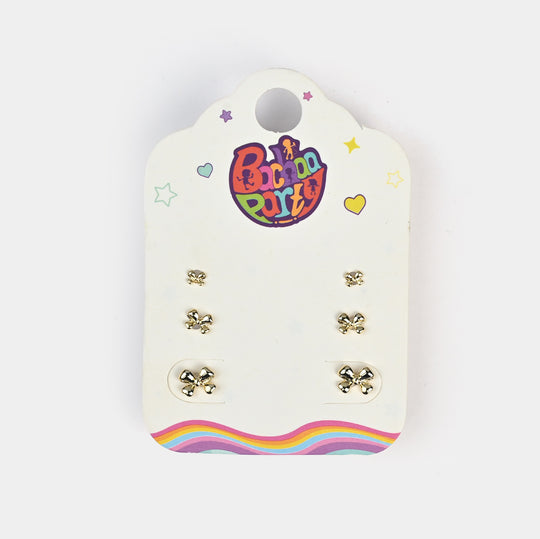 Fancy 3 Pair Stud Earring for Girls
