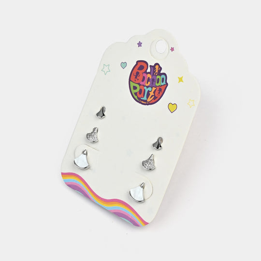 Fancy 3 Pair Stud Earring for Girls