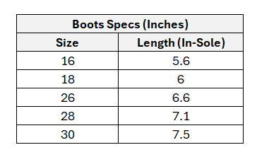 Boys Boots 1192-6-MAROON