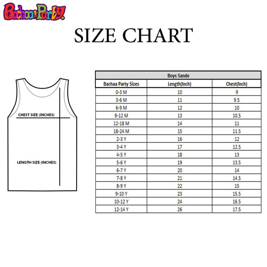 Boys Cotton Jersey Sando-Peach