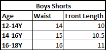 Teen Boys Cotton Terry Short - Navy Blue