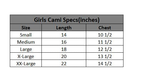 Girls Cotton Jersey Cami (Pack of 2) - White/Pink