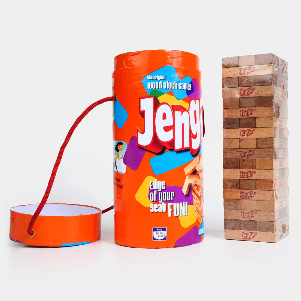 The Classic Jenga Game Wooden Blocks Stacking Tumbling Tower