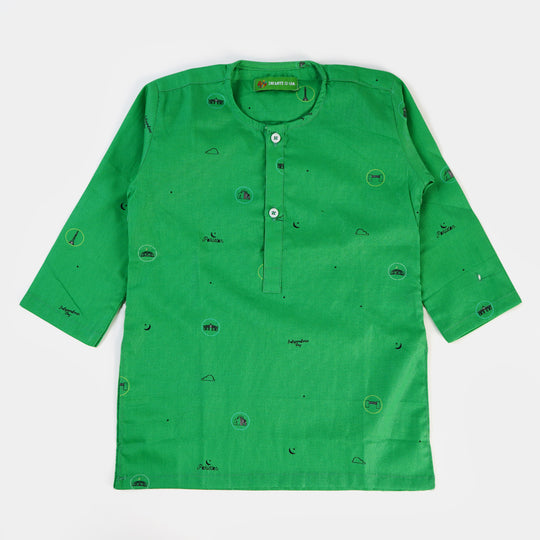 Infant Boys National Monument Kurta – Green