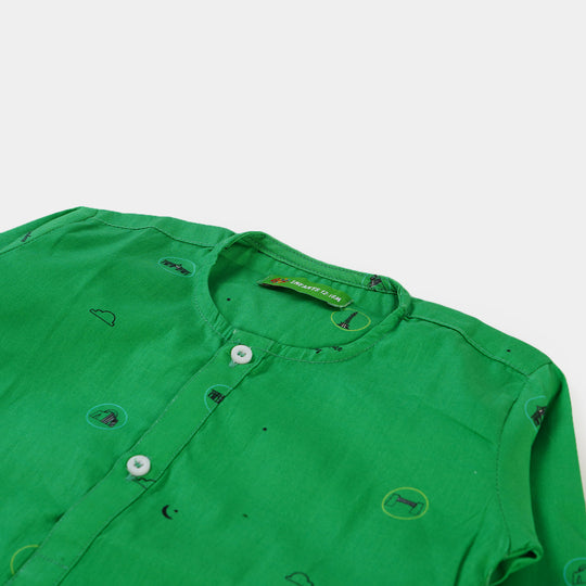 Infant Boys National Monument Kurta – Green