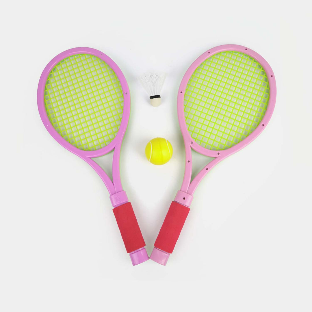 Kids' 2-in-1 Tennis & Badminton Racket Set