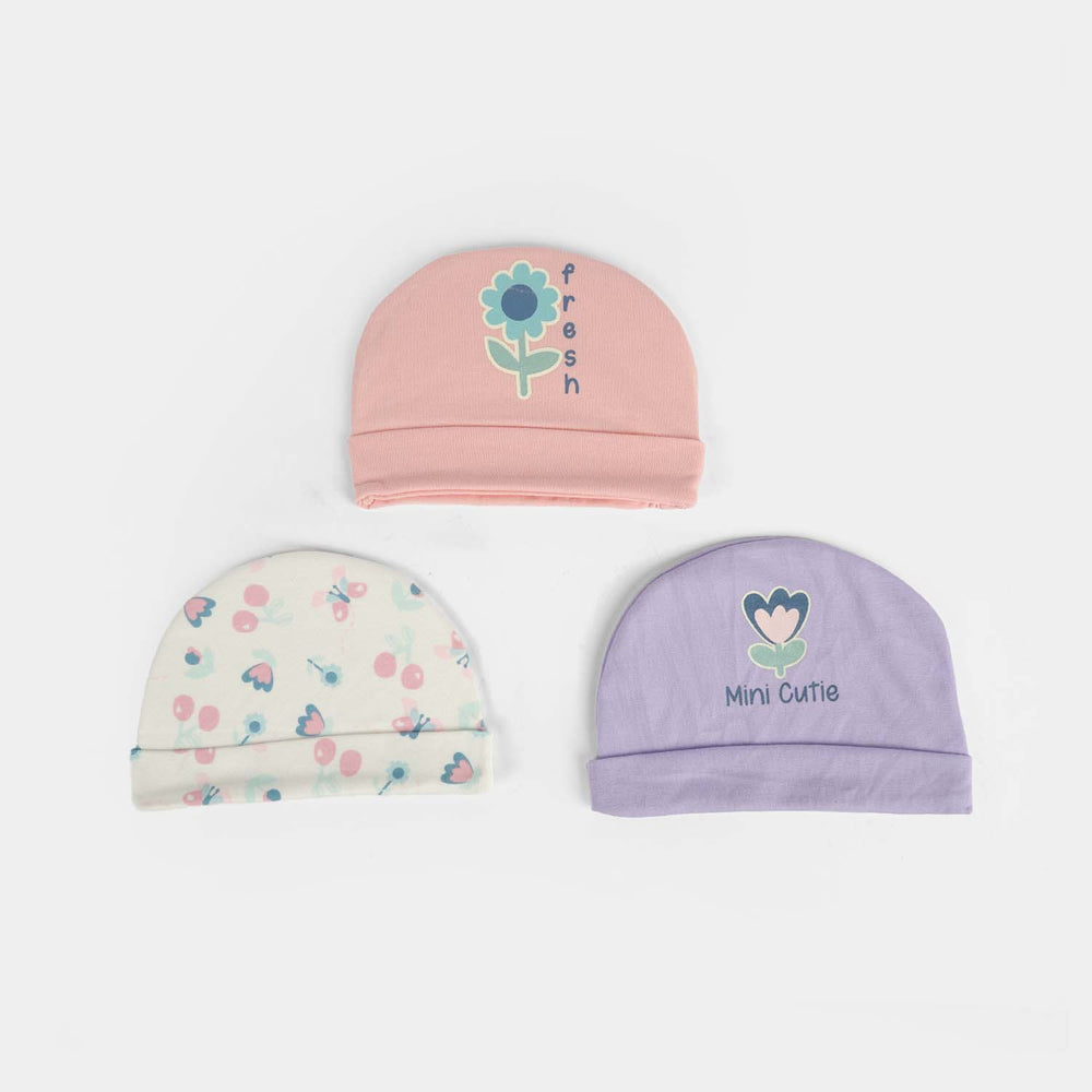 Pack OF 3 Baby Cap/Hat Set