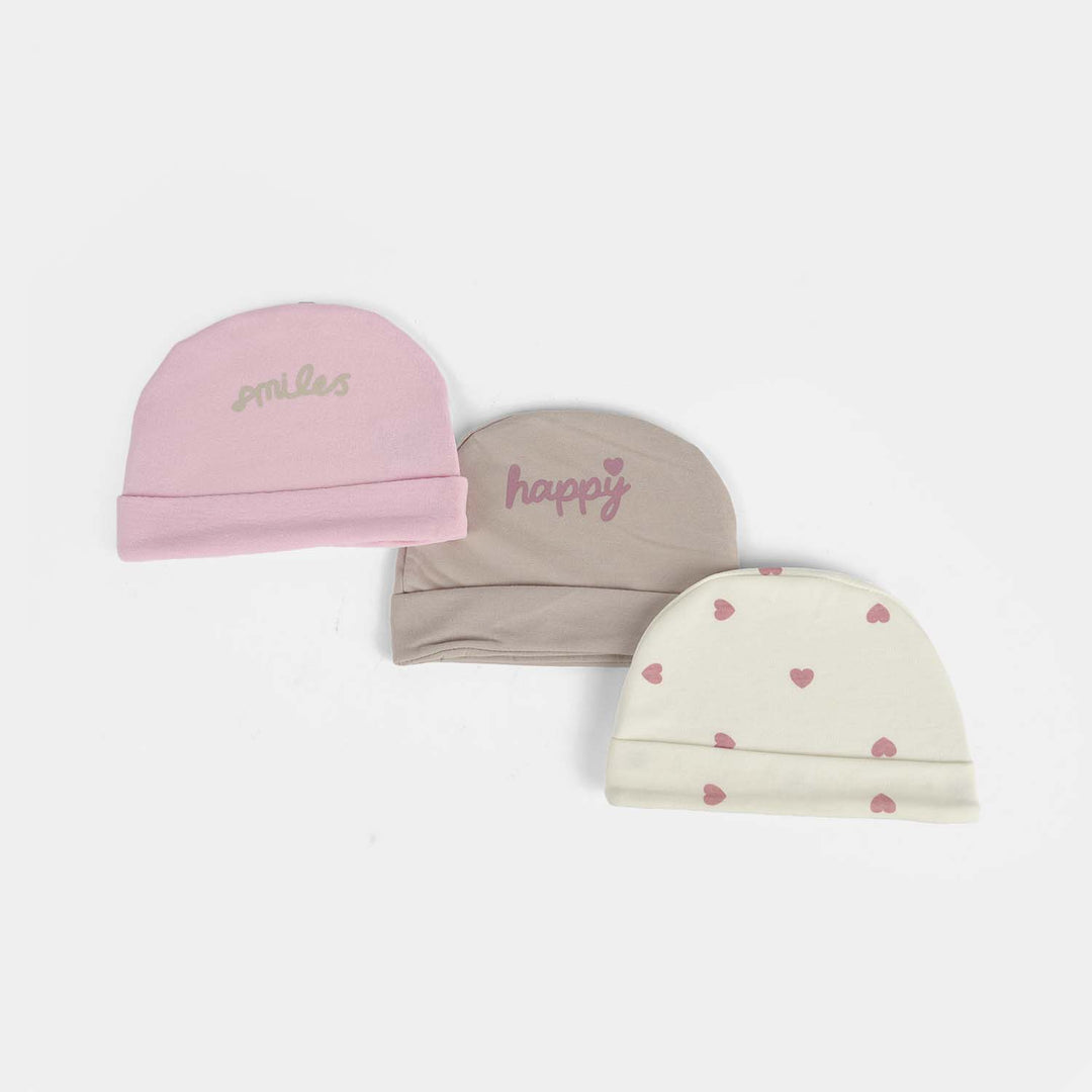 Pack OF 3 Baby Cap/Hat Set