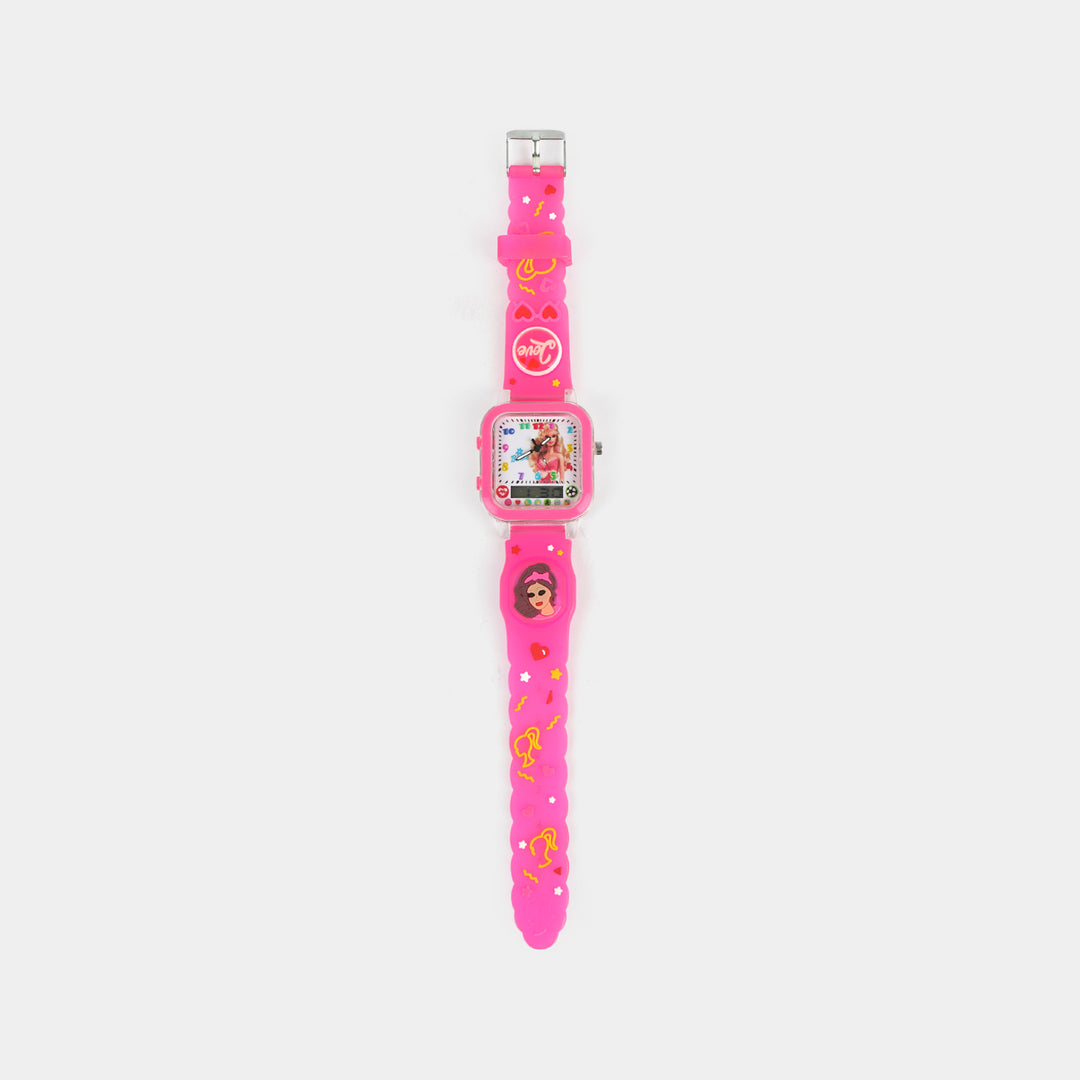 Children's Dual Analog-Digital Silicone Strap Wristwatch