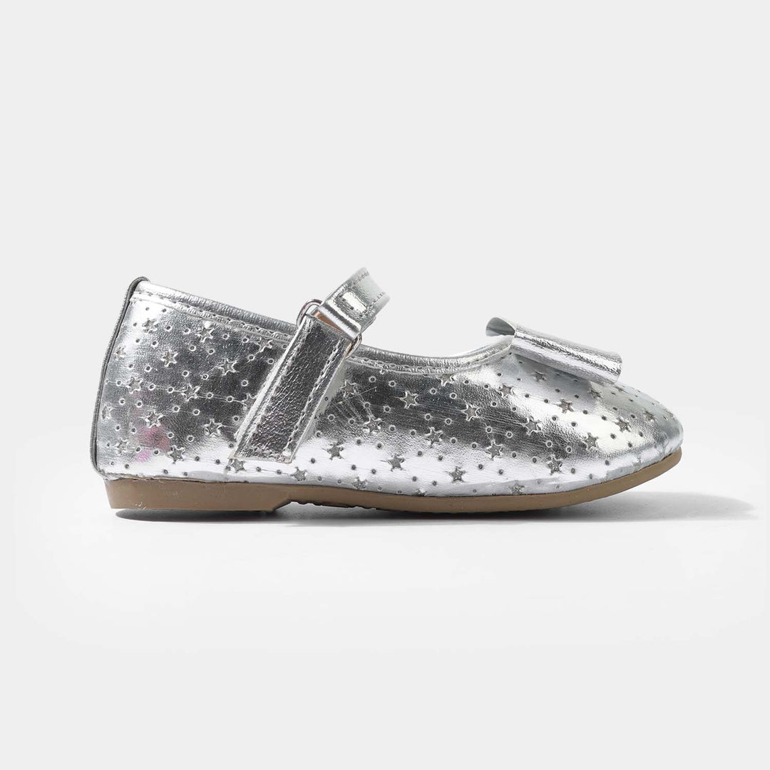 Girls Pumps 1371-SILVER