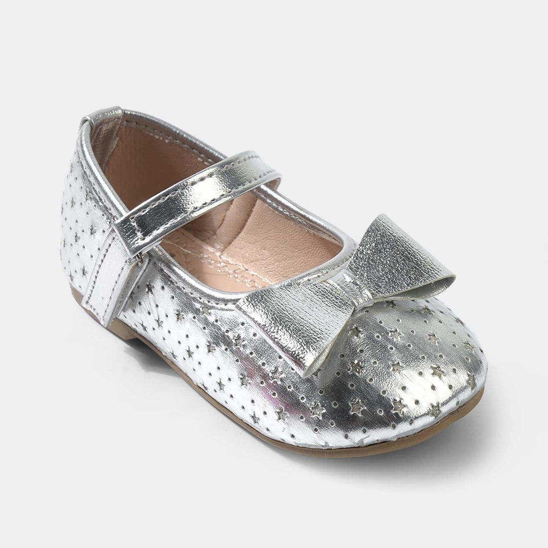 Girls Pumps 1371-SILVER