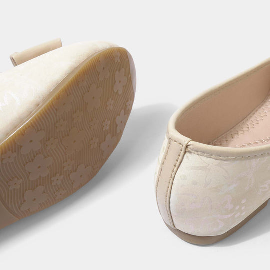 Girls Pumps 1363-BEIGE