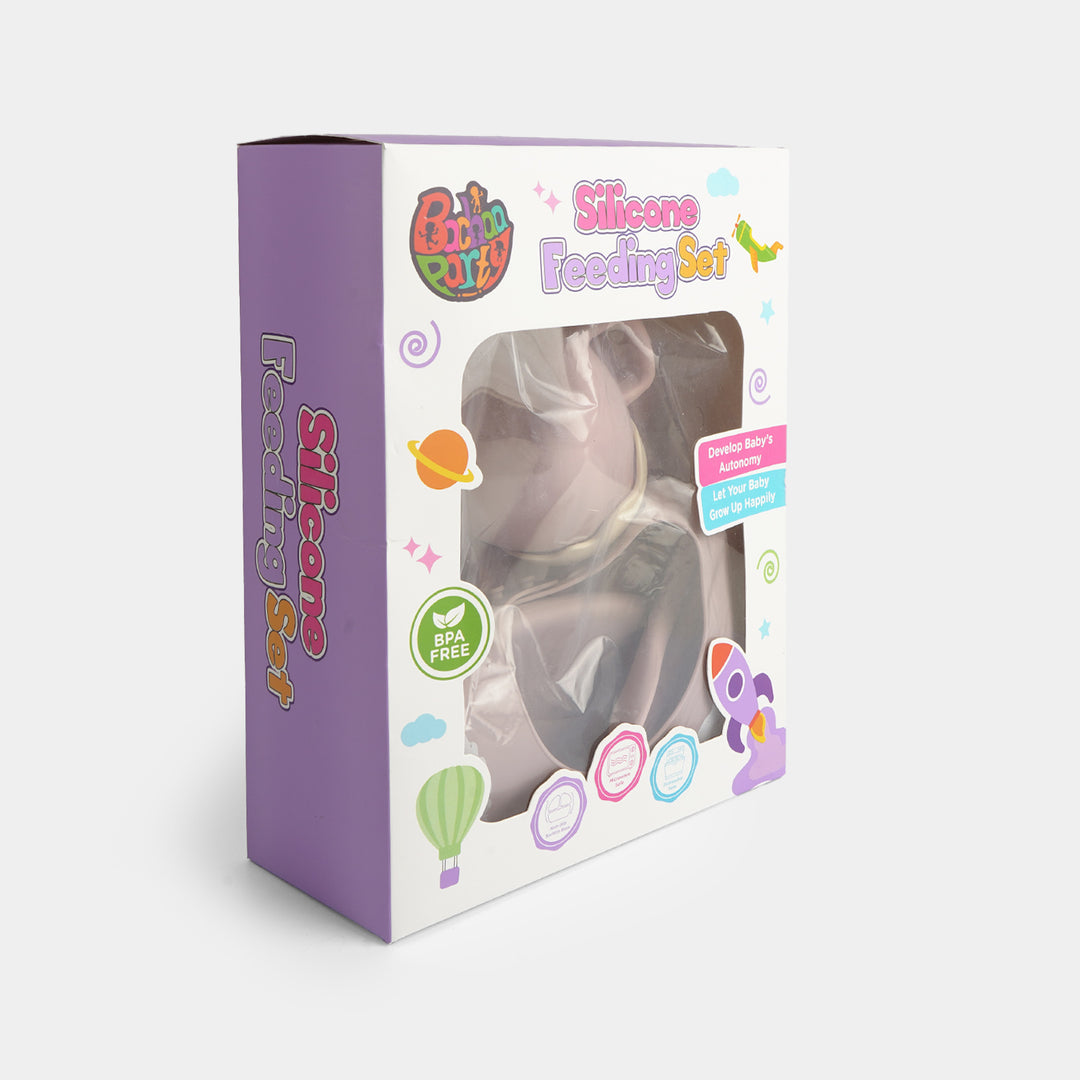 Silicone Baby Self-Feeding Set