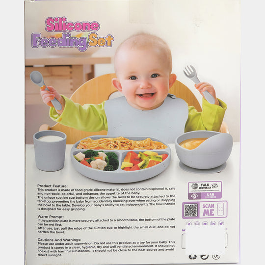 Silicone Baby Self-Feeding Set
