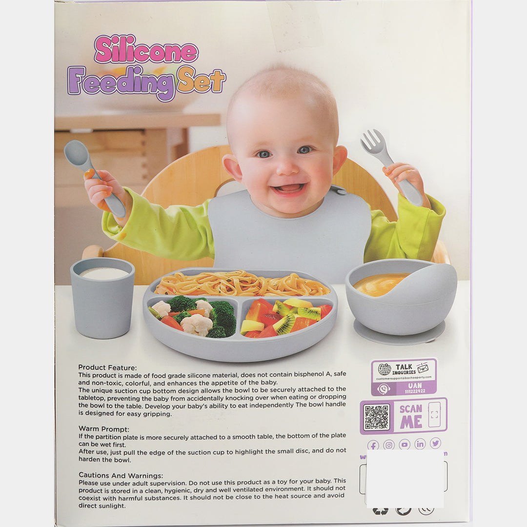 Silicone Baby Self-Feeding Set