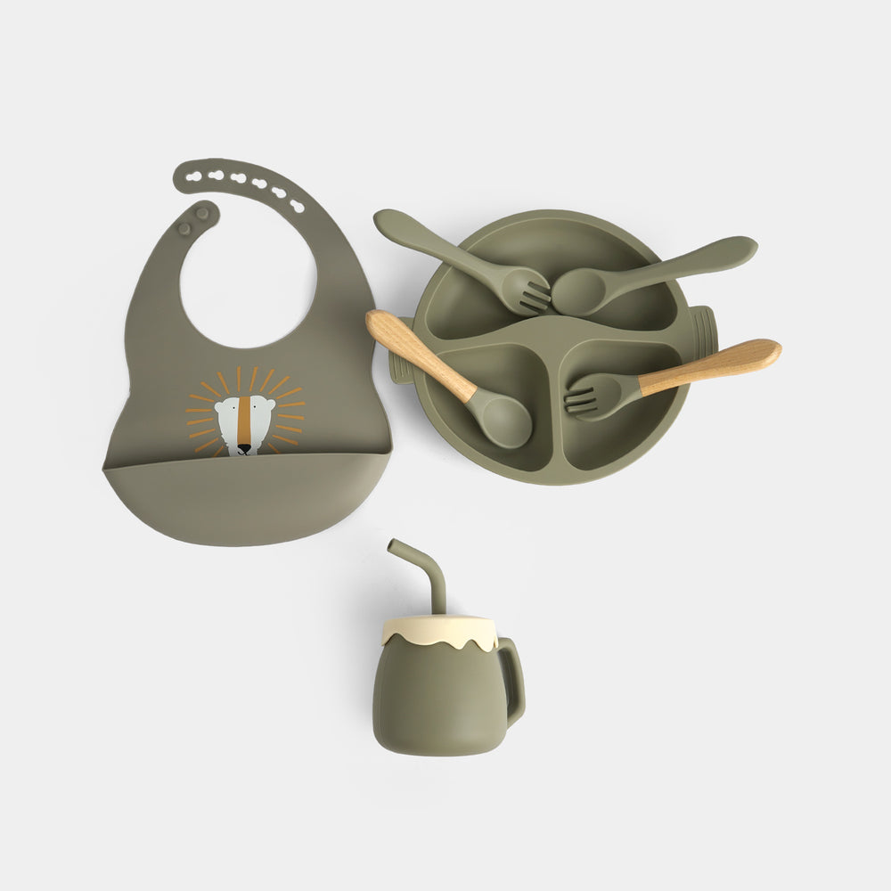 Silicone Baby Self-Feeding Set