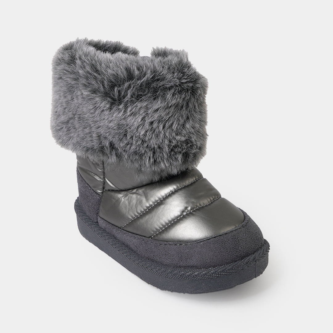 Girls Boots LIN-1-SILVER