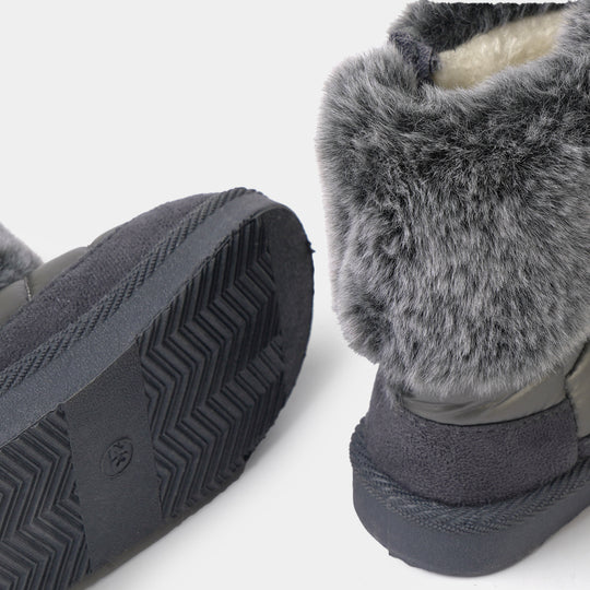 Girls Boots LIN-1-SILVER