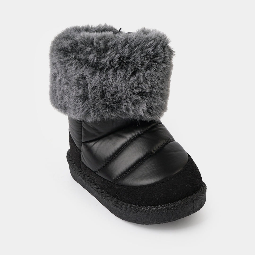 Girls Boots LIN-1-BLACK
