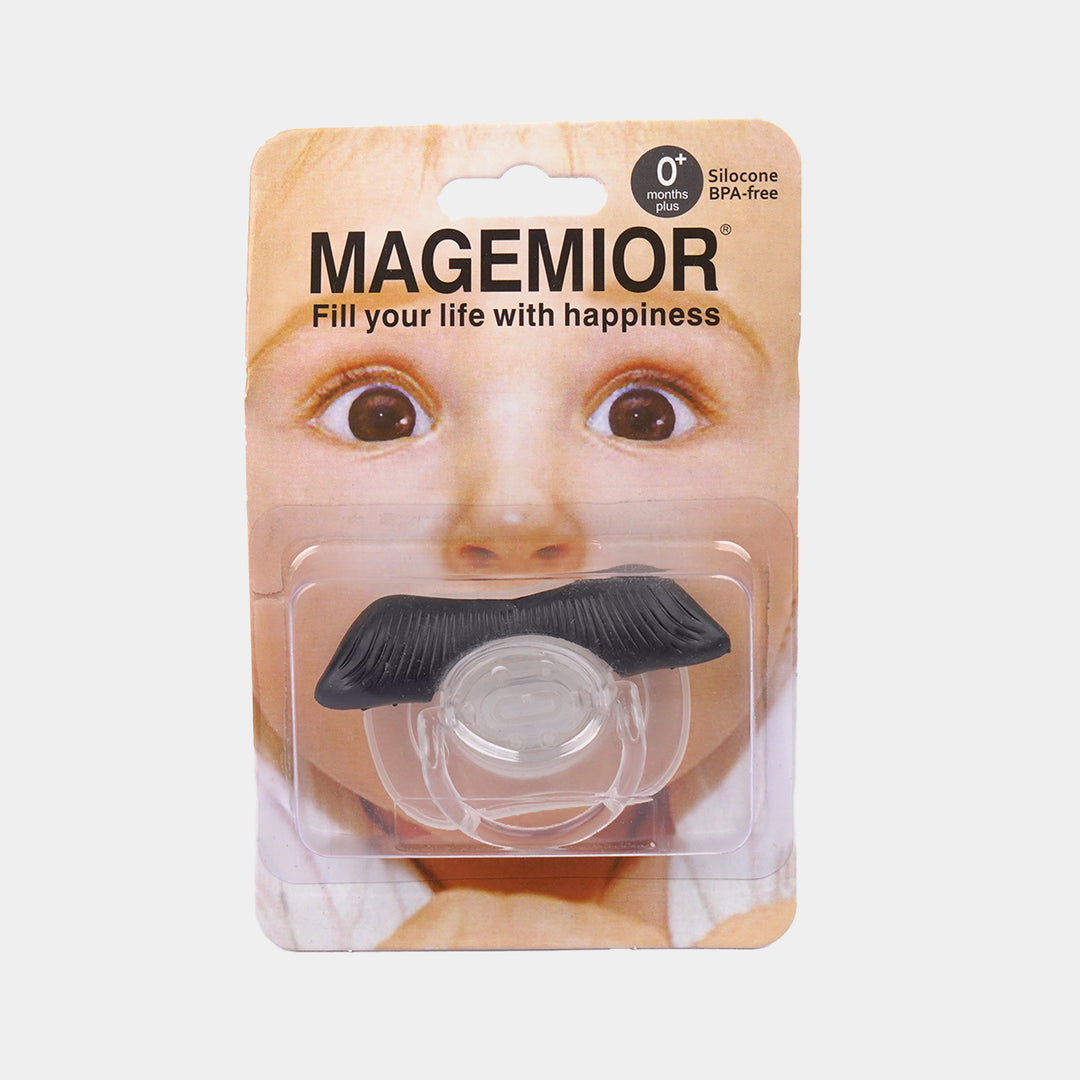 BPA-Free Cartoon Mustache Pacifier for Newborns