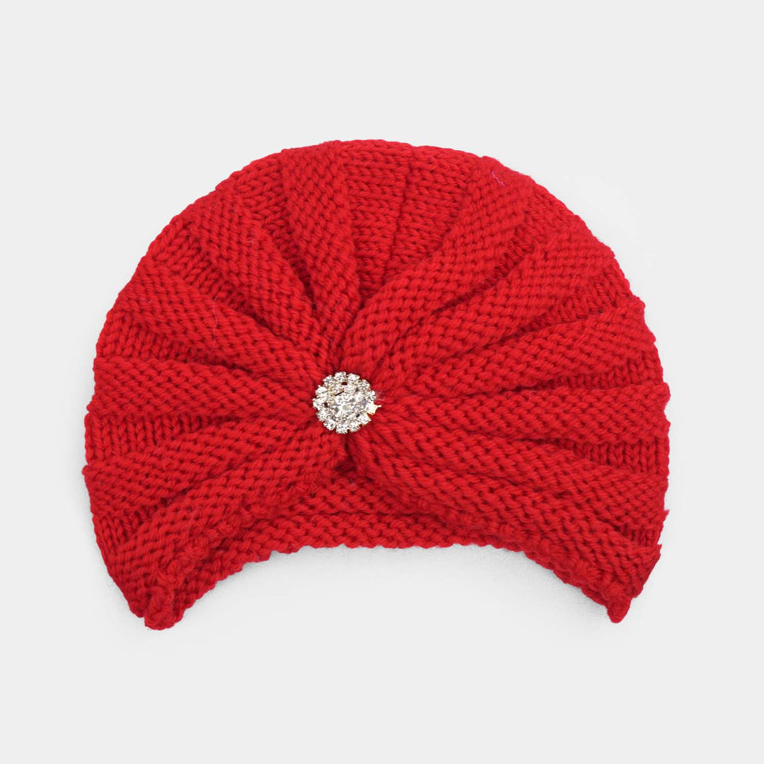 Woolen Baby Turban Cap/Hat
