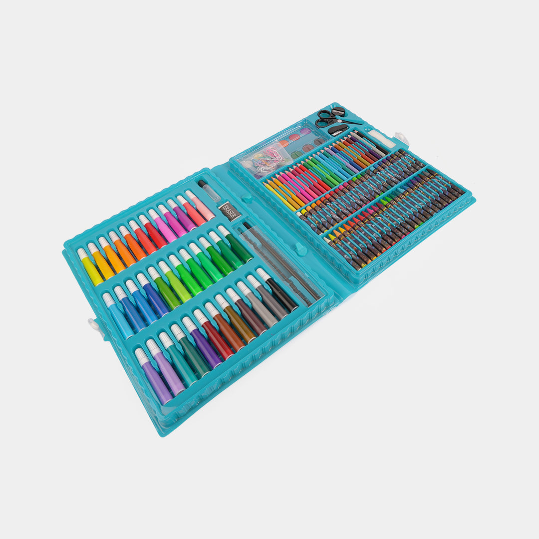 Cartoon Character Multi-Layer Art and Stationery Set